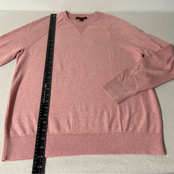 Banana Republic Sweater Mens Medium Pink Organic Cotton Hero Texture - Picture 7 of 8